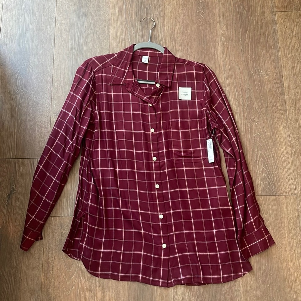 Plaid Tunic Top